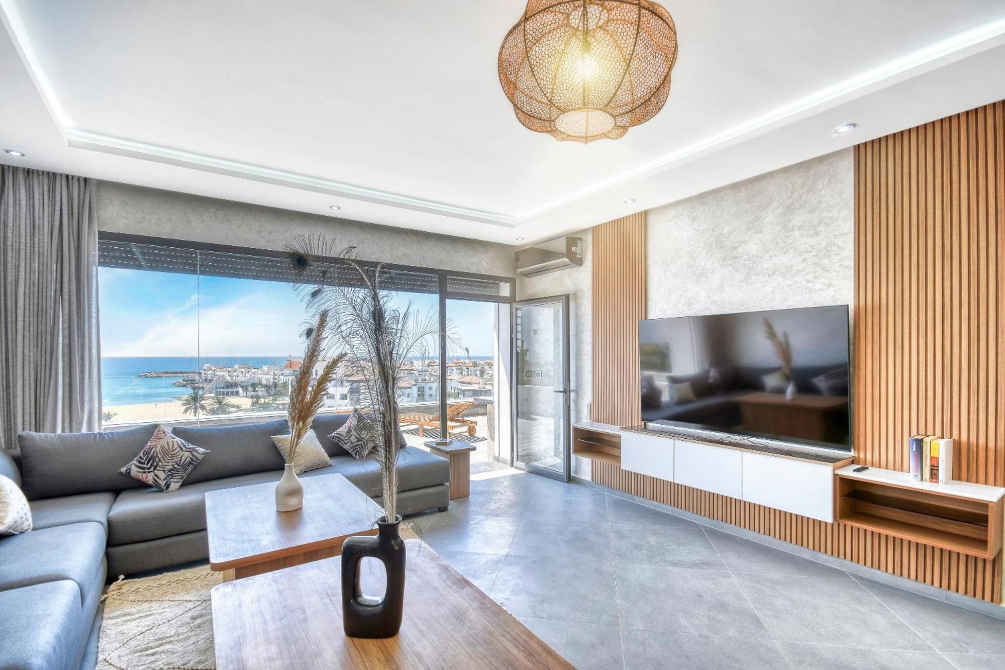 Luxury Seafront Appartement 6-7P Agadir Exterior photo