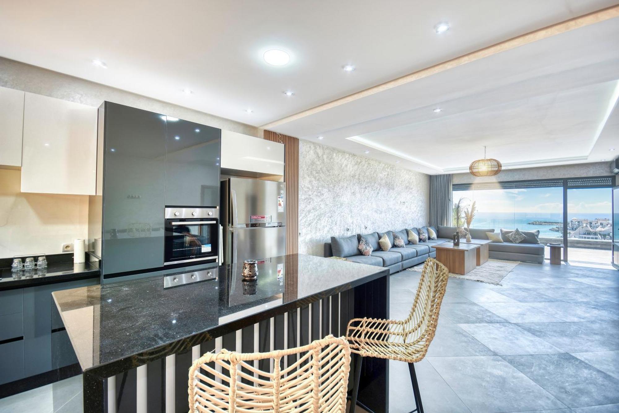 Luxury Seafront Appartement 6-7P Agadir Exterior photo